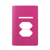 Placa p/ 1 Interruptor + 2 tomadas 4x2 - Novara Rosa Fosco